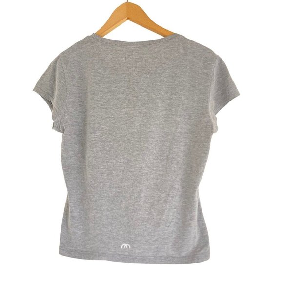 Ladies Cap Short Sleeve Round Scoop Neck Plain T-Shirt Fitted Tee Top UK 14 - Picture 2 of 10